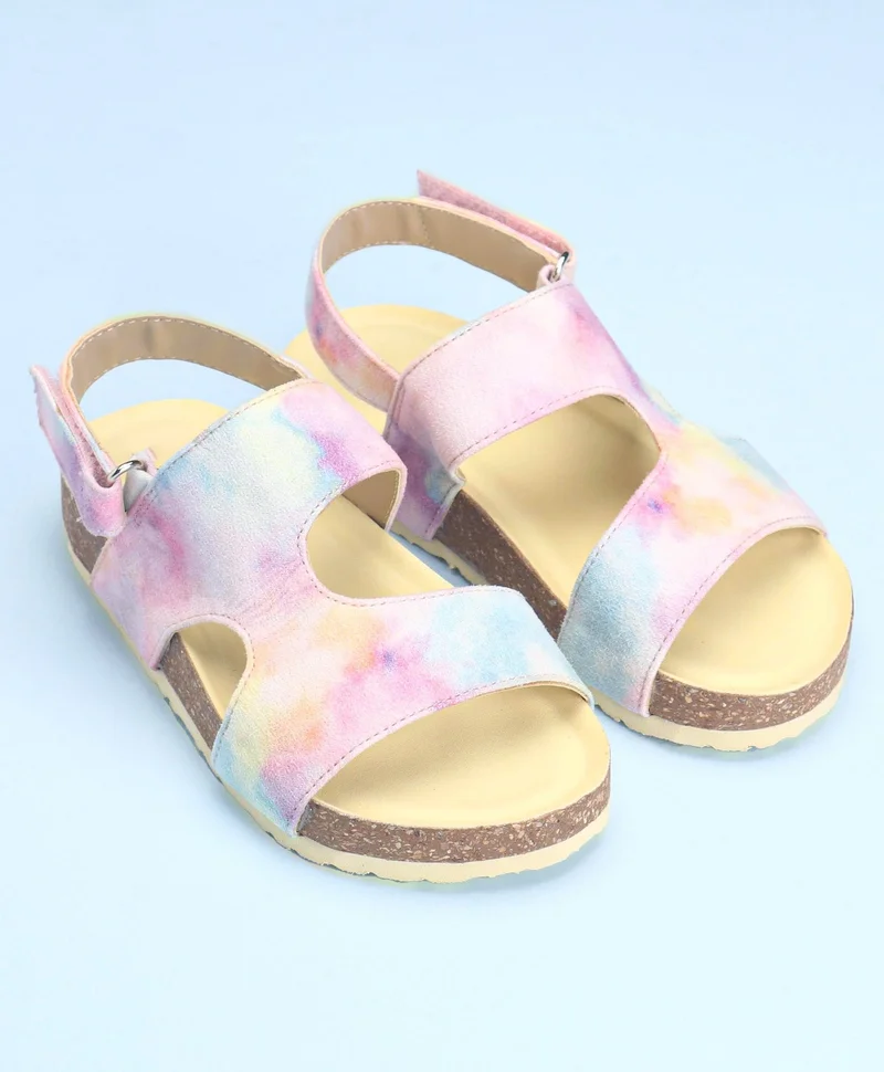 Pine Kids Pine Kids Velcro Closure Sandal Tie Dye Effect - Multicolour
